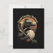 Faire-part Oiseau loup canadien stupide (Devant)