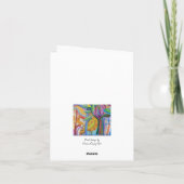 Faire-part Oiseaux et fleurs (Dos)