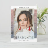 Faire-part Ombre Aquarelle Or Moderne Huile Uni Marbre (Debout devant)