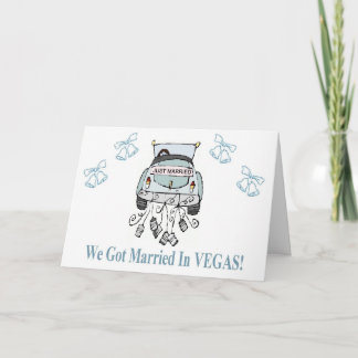 Faire-part On a Got Married à Vegas ! Announcement