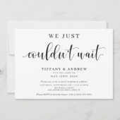 Faire-part On ne pouvait pas attendre le Mariage (Devant)