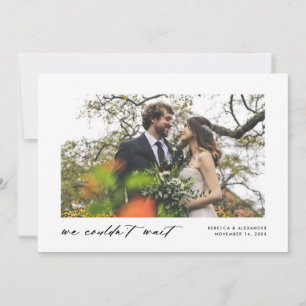 Faire-part On ne pouvait pas attendre l'Elopement