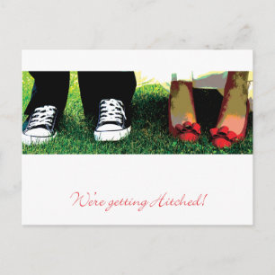 Faire-part On obtient une carte postale Hitched