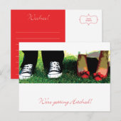 Faire-part On obtient une carte postale Hitched (Devant / Derrière)