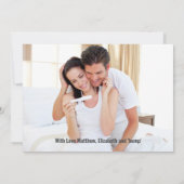 Faire-part On s'attend à ce que Photo Baby soit en train de b (Dos)