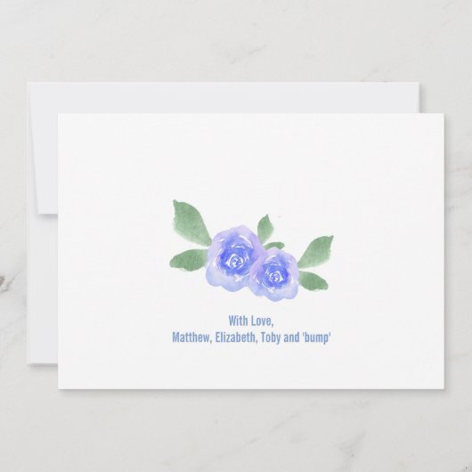 Faire-part On s'attend à ce qu'un petit garçon allaite la gro (Dos)