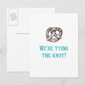 Faire-part On se marie ! Carte postale (Devant / Derrière)