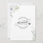 Faire-part On s'est marié, Elegant Mariage marié (Dos)