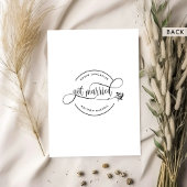 Faire-part On s'est marié, Élégant Mariage marié moderne