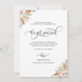 Faire-part On s'est mariés, des fleurs, des Mariages mariés (Devant)