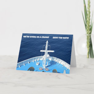 Faire-part On va faire une croisière...Sauvez la date !