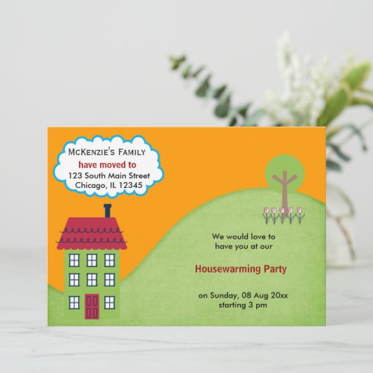 Faire-part Open House (Debout devant)