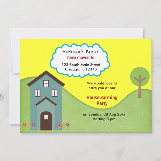 Faire-part Open House (Devant)