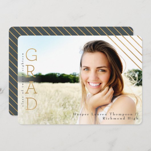 FAIRE-PART OR GRAD (Devant / Derrière)