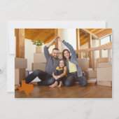 Faire-part Orange Brûlé Hey Y'all - Déménagé au Texas (Dos)