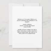 Faire-part Orange Graduate Photo Collage Moderne Graduation (Dos)