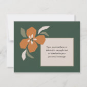 Faire-part Oranges et Orange Blossom Nouvelle adresse Déplace (Dos)