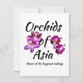 Faire-part Orchidées d'Asie (Devant)