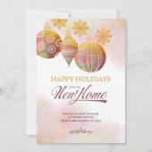 Faire-part Ornements de Noël Ma Nouvelle Maison Vacances Démé (Devant)