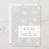 Faire-part Ornements de Noël Photo Naissance de bébé (Dos)