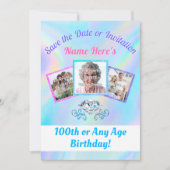 Faire-part ou 100 Enregistrer la DATE avec 1 - 3 P (Devant)