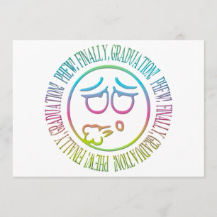 Faire-part Ouf ! Enfin, Graduation !