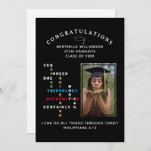 Faire-part OUI Moderne, ELLE PEUT Féliciter STEM Graduate (Devant / Derrière)