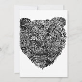 Faire-part Ours Abstrait_ (Devant)