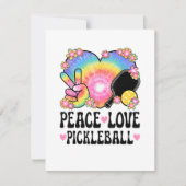 Faire-part Paix Amour Pickleball (Devant)