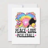 Faire-part Paix Amour Pickleball (Dos)