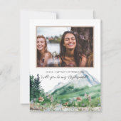 Faire-part Palette de couleurs fleur sauvage | Soyez ma serva (Devant)