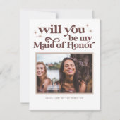 Faire-part Palette de couleurs Soyez ma servante d'honneur Pr (Devant)