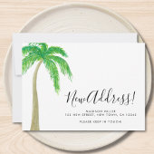 Faire-part Palm Tree New Address Moving 