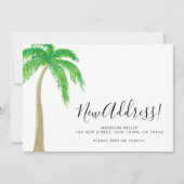 Faire-part Palm Tree New Address Moving  (Devant)