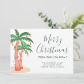 Faire-part Palmiers de Noël en mouvement (Debout devant)