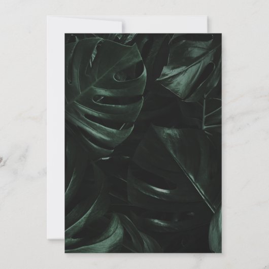 Faire-part Palmiers tropicaux Neon | Arched Graduation 4 Phot (Dos)