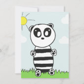 Faire-part Panda Kids (Dos)