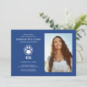 Faire-part Panthères de Eastern Illinois empreinte de patte & (Debout devant)