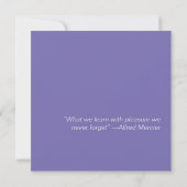 Faire-part Papier blanc violet graduation de l'arc (Dos)