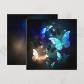 Faire-part Papillon de nuit voltigeant (Devant / Derrière)