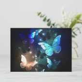 Faire-part Papillon de nuit voltigeant (Debout devant)