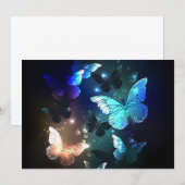 Faire-part Papillon de nuit voltigeant (Devant / Derrière)