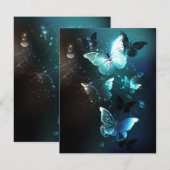 Faire-part Papillons de nuit (Devant / Derrière)