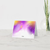 Faire-part Papillons Monarque sur Arrière - plan pourpre (Dos)