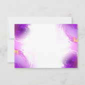 Faire-part Papillons Monarque sur Arrière - plan pourpre (Dos)