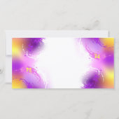 Faire-part Papillons Monarque sur Arrière - plan pourpre (Dos)