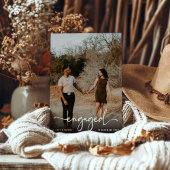 Faire-part Partie d'engagement photo engagée par script