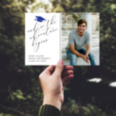 Faire-part Parties scintillant Bleue Citations de Casquette P