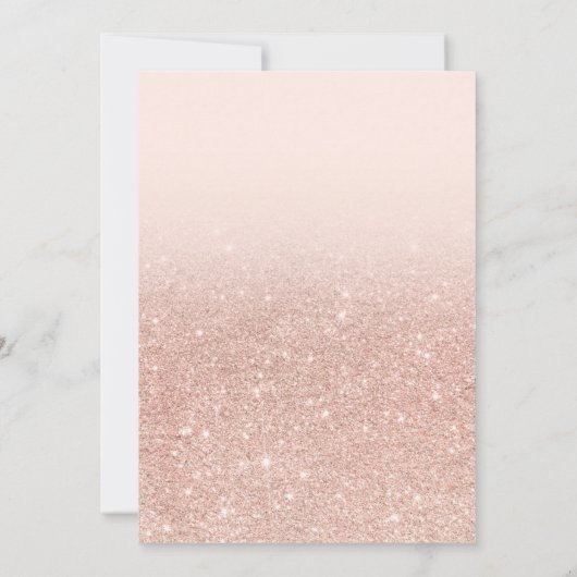 Faire-part parties scintillant rose vif 5 grille photo bébé f (Dos)