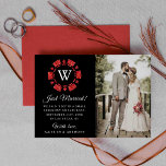 Faire-part Parties scintillant rouge Monogram Poker Chip Casi<br><div class="desc">Faites savoir à tout le monde que vous l'avez fait, vous vous êtes marié avec style avec ces cartes de faire-part mariages modernes et très tendance. Le design est facile à personnaliser avec votre libellé d'événement spécial et votre famille et vos amis seront enchantés quand ils reçoivent ces fabuleuses cartes...</div>